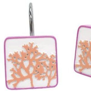 Pack of 12 Allure Sea Coral Shower Hook NEW